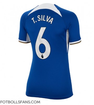 Chelsea Thiago Silva #6 Replika Hemmatröja Damer 2023-24 Kortärmad